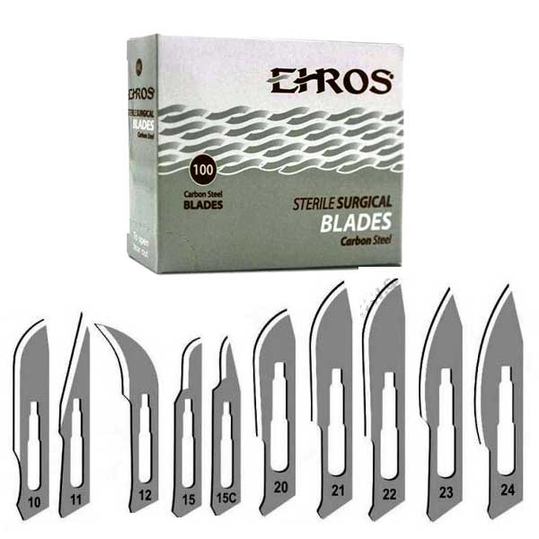 Hojas de Bisturí Caja EHROS